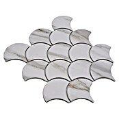 Mozaik pločica Fächer Calacatta CIM FS CT  (27,3 x 25,9 cm, Bijela, Mat) | BAUHAUS