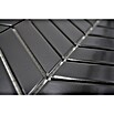 Mosaikfliese Chevron Uni CHEV 39 (30,3 x 28,9 cm, Schwarz, Glänzend) | BAUHAUS