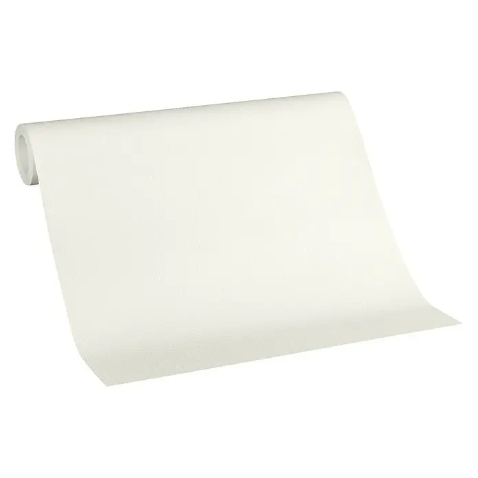 A.S. Création Flavour Vliestapete - Altweiß, Uni, 10,05 x 0,53 m - Rolle der weißen Tapete mit subtiler Textur, die sich ideal für eine schlichte, elegante Wandgestaltung eignet. Perfekt für moderne und minimalistische Räume.