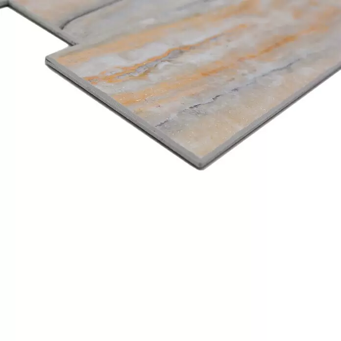 Selbstklebemosaik Rechteck SAM 4XSP 06 - 29,8 x 29,6 cm, Weiß/Grau/Gold, Glänzend - Detailaufnahme