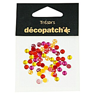 Décopatch Elemento decorativo Trésors Piedras (Amarillo/Naranja, Plástico, 60 pzs.)