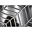 Mosaikfliese Chevron Uni CHEV 39 (30,3 x 28,9 cm, Schwarz, Glänzend) | BAUHAUS