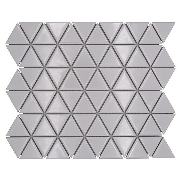 Mozaïektegel Driehoek Uni CG TR 51 (29,1 x 25,2 cm, Wit, Glanzend) | BAUHAUS
