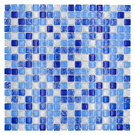 Mosaikfliese Quadrat Crystal Mix XIC 1077