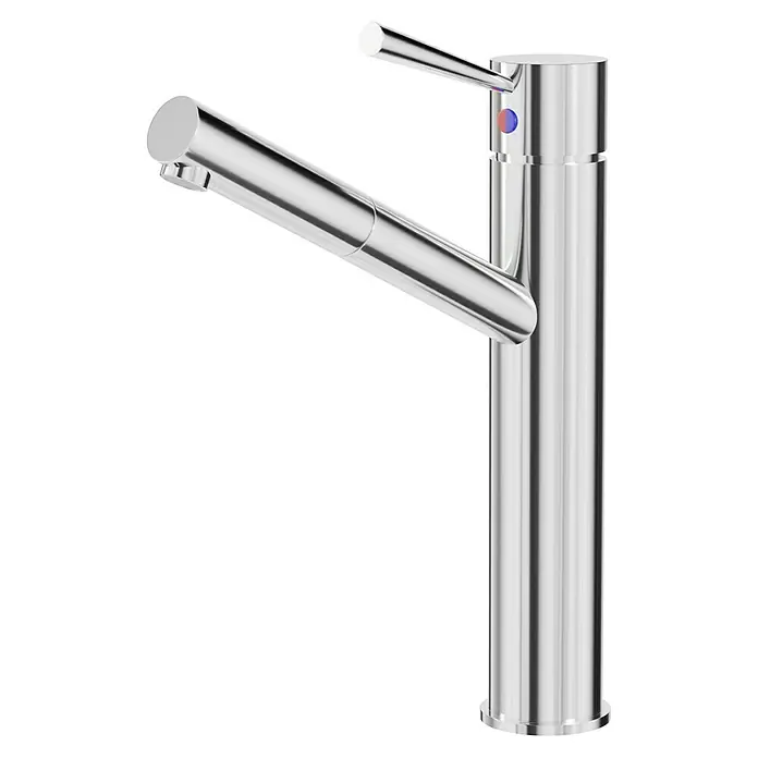 Camargue Merida Waschtischarmatur - Chrom, Glänzend - Moderne Chrom-Waschtischarmatur mit schlankem Design, ideal für jedes Badezimmer. Präzise gefertigt, für eine einfache und elegante Wassersteuerung.