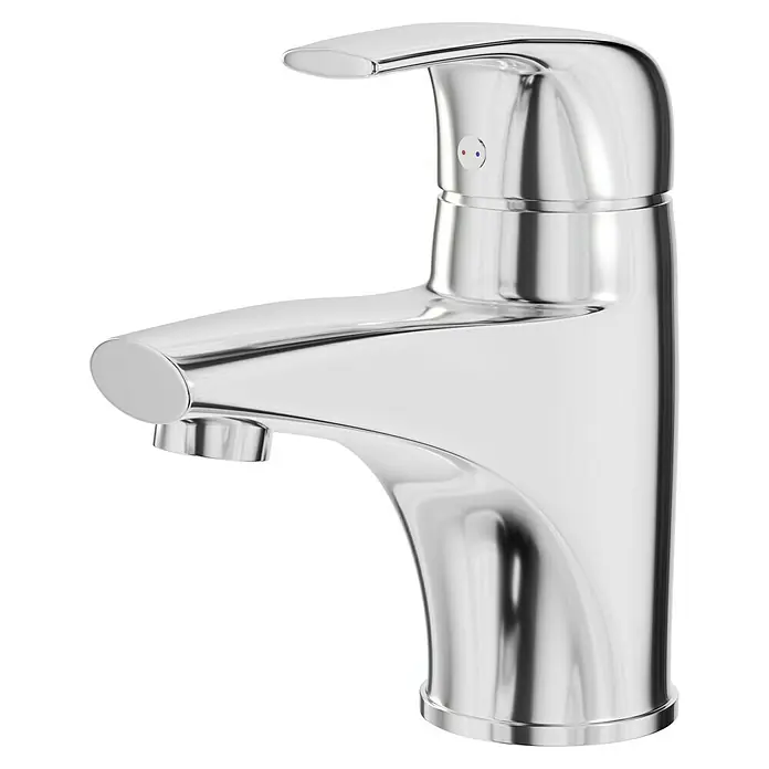 Camargue Waschtischarmatur Merano - Chrom, Glänzend - Ein glänzender Chrom-Wasserhahn mit modernem Design und klaren Linien, ideal für jedes Badezimmer.