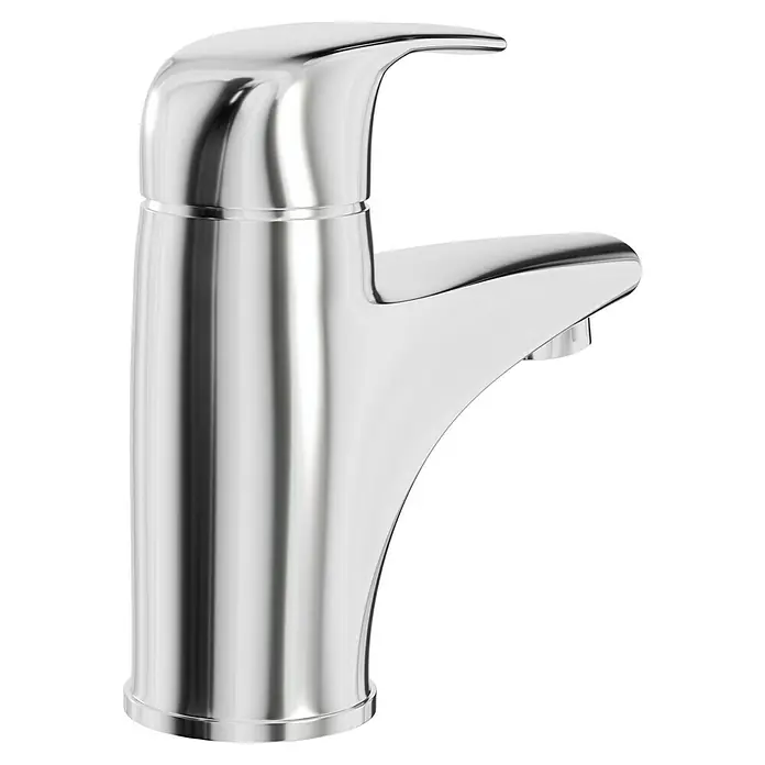 Camargue Waschtischarmatur Merano - Chrom, Glänzend - Diese Aufnahme zeigt eine glänzende Chrom-Armatur. Das Design ist modern und minimalistisch, ideal für jedes Badezimmer.