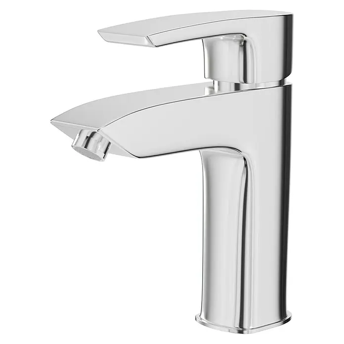 Camargue Waschtischarmatur Queen - Chrom, Glänzend - Ein glänzender, moderner Wasserhahn aus Chrom. Das Design ist elegant und minimalistisch, perfekt für ein stilvolles Badezimmer.