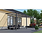 Terrassenüberdachung Light Edition (L x T: 500 x 300 cm, Polycarbonat, Anthrazitgrau, Klar)