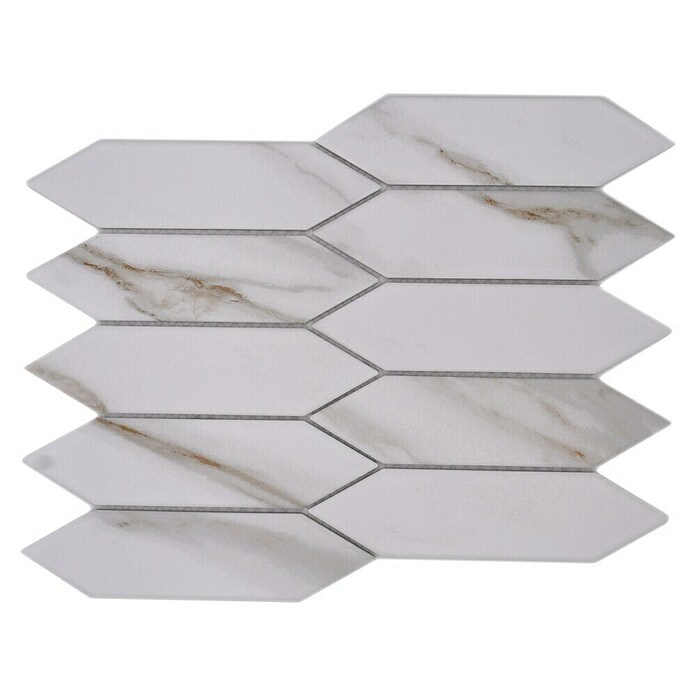 Mozaïektegel Zeshoek CIM LHX CT (31,3 x 25,8 cm, Wit, Mat) | BAUHAUS