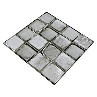 Mozaik pločica Quadrat Crystal Cement Style XCM CS02 (29,8 x 29,8 cm, Svijetlosiva, Sjaj)