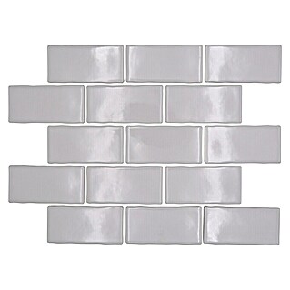 Mozaik pločica Subway Handmade Style HSS 238 (30,9 x 26,5 cm, Bijela, Sjaj)