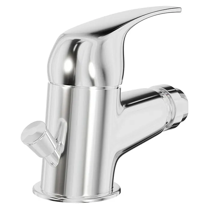 Mixomat Sirani Bidetarmatur - Chrom, Glänzend - Verchromter Wasserhahn mit Hebel zur einfachen Bedienung. Das glänzende Design passt gut zu modernen Badezimmern.