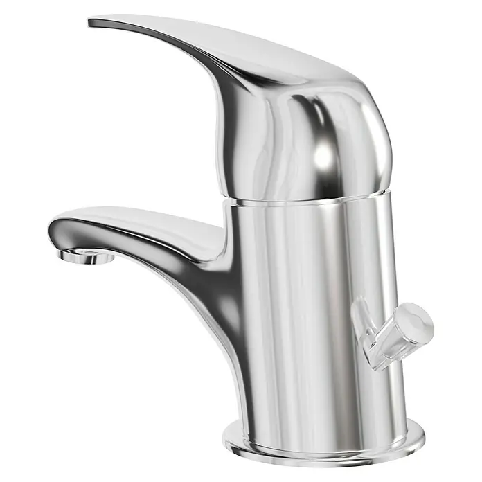 Mixomat Sirani Waschtischarmatur - Chrom, Glänzend - Ein glänzender, moderner Wasserhahn in Chromoptik. Sein schlankes Design macht ihn zum Blickfang in jedem Badezimmer.