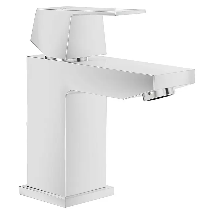 Grohe Eurocube Waschtischarmatur - Chrom, Glänzend - Dieser Wasserhahn ist modern und minimalistisch gestaltet. Mit seinen klaren Linien und dem glänzenden Chrom ist er ein Blickfang im Badezimmer.