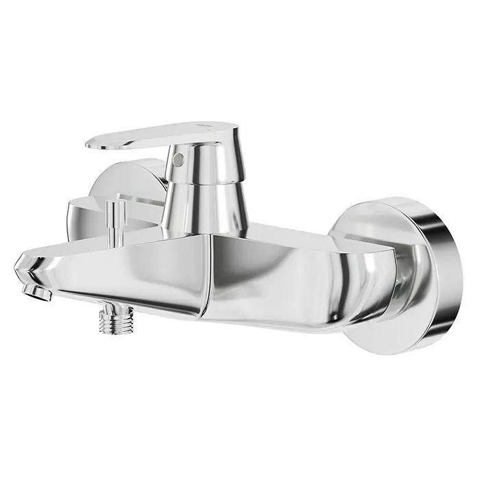 Grohe Eurodisc Cosmopolitan Badewannenarmatur - Ausladung Armatur: 184 mm, Chrom, Glänzend - Glänzender Chrom-Badewannenmischer mit Hebel, für moderne Badezimmer. Perfekt für ein stilvolles Ambiente und einfache Bedienung.
