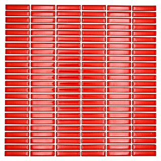 Mosaikfliese Kitkat Uni CG BBM S7 (30 x 30 cm, Rot, Glänzend)