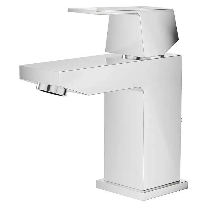 Grohe Eurocube Waschtischarmatur - Chrom, Glänzend - Moderner, glänzender Wasserhahn mit geraden Linien und einem einzigartigen Design für das Badezimmer. Er ist stilvoll und funktional.