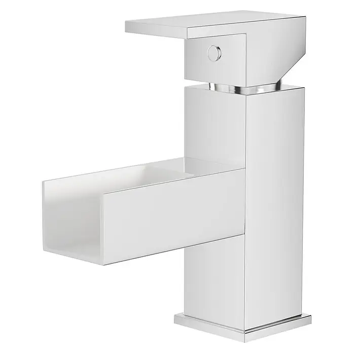 Camargue Viktoria Waschtischarmatur - Chrom, Glänzend - Ein moderner, eckiger Wasserhahn in Chromoptik. Das minimalistische Design verleiht jedem Badezimmer eine elegante Note.