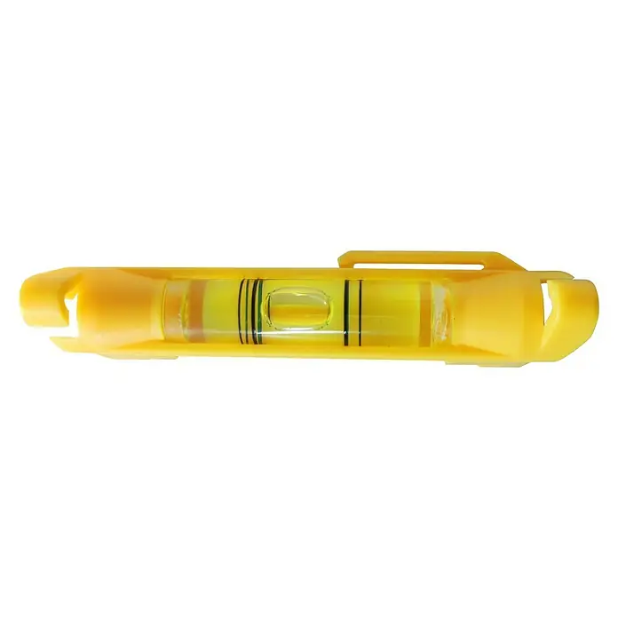 Wisent Schnur-Wasserwaage - Anzahl Libellen: 1 Stk., 13,9 cm - Gelbe Torpedo-Wasserwaage für präzise Nivellierung. Ein kompaktes und genaues Werkzeug für Heimwerker und Profis, um Oberflächen waagerecht auszurichten.