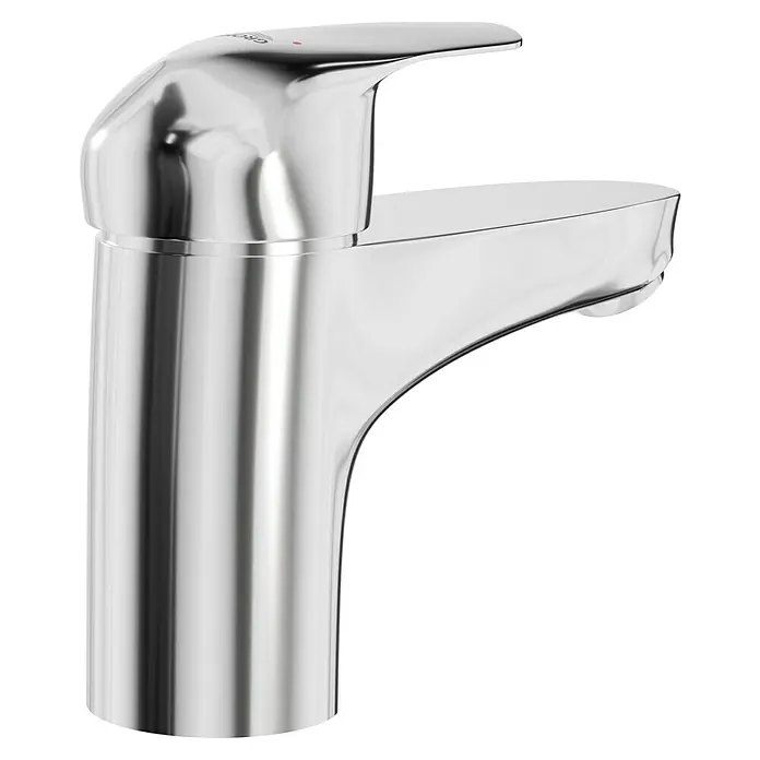 Grohe Euroeco Waschtischarmatur - Chrom, Glänzend - Nahaufnahme einer glänzenden Chrom-Armatur, die ein modernes und elegantes Design für jedes Badezimmer oder jede Küche bietet.