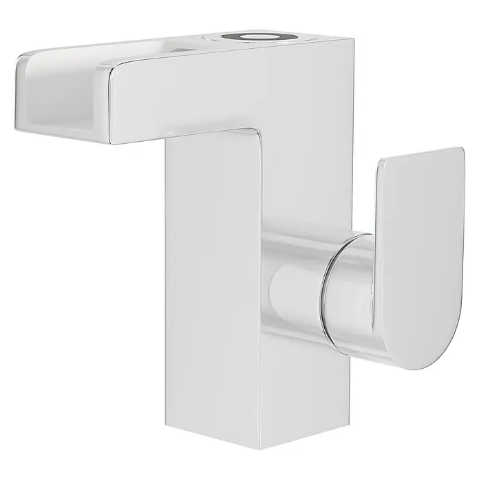 Camargue LED-Waschtischarmatur Ibiza - Chrom, Glänzend - Moderner verchromter Haken mit quadratischem Design, ideal für Bad oder Küche. Praktisch und stilvoll für Handtücher und mehr.