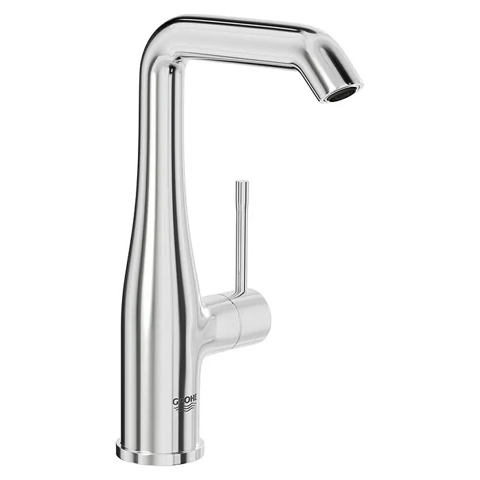Grohe Essence New Waschtischarmatur - Chrom, Glänzend - Elegante Chromarmatur von Grohe. Moderner Einhebelmischer für Küche oder Bad, ideal für stilvolle Wasserhähne.