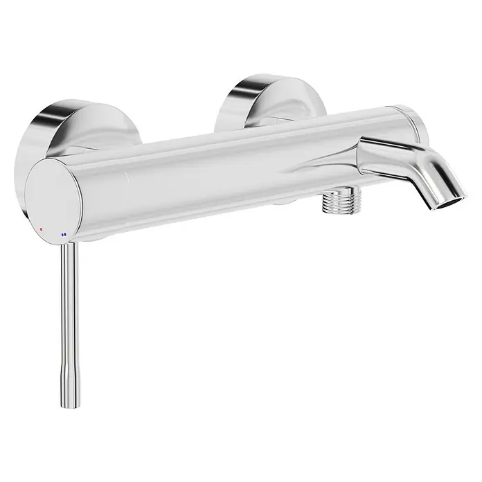 Grohe Essence Badewannenarmatur - Ausladung Armatur: 193 mm, Chrom, Glänzend - Edle Chrom-Badarmatur mit Hebel für präzise Wasserkontrolle und stilvolles Design.