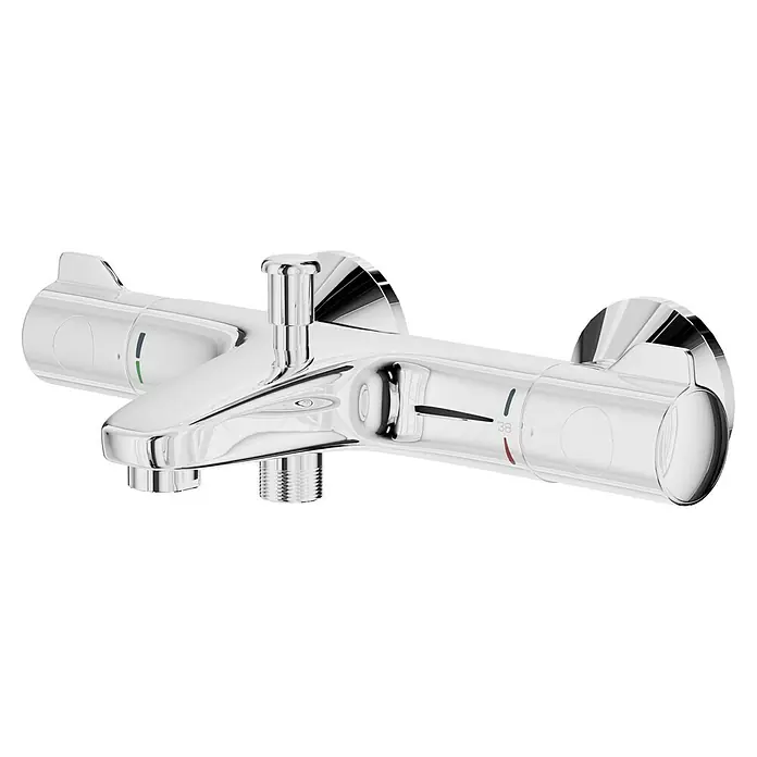 Grohe Wannenthermostat - Chrom, Glänzend - Hochglanzpolierte Duscharmatur mit präziser Temperaturregelung und elegantem Design für moderne Badezimmer.