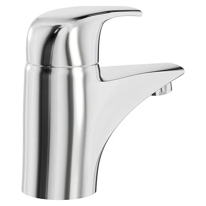 Camargue Waschtischarmatur Fusion - Chrom, Glänzend - Glänzender verchromter Wasserhahn mit elegantem Design. Der Einhebelmischer ist modern und funktional für jedes Badezimmer.