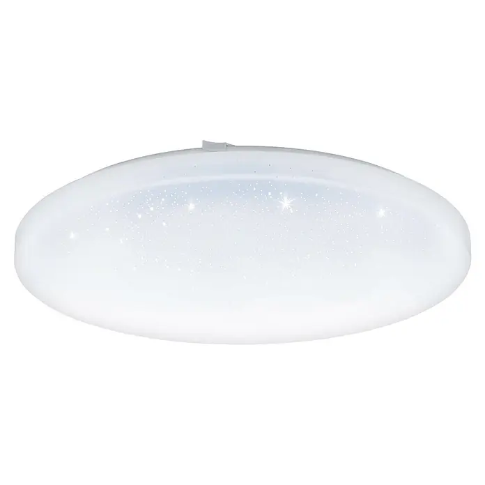 Eglo LED-Wand- & Deckenleuchte rund - 33 W, Ø x H: 430 mm x 7 cm, Weiß - Elegante weiße LED-Deckenleuchte mit Sterneneffekt. Perfekt für Wohnräume und Schlafzimmer. Stilvolle Beleuchtung für ein gemütliches Ambiente.