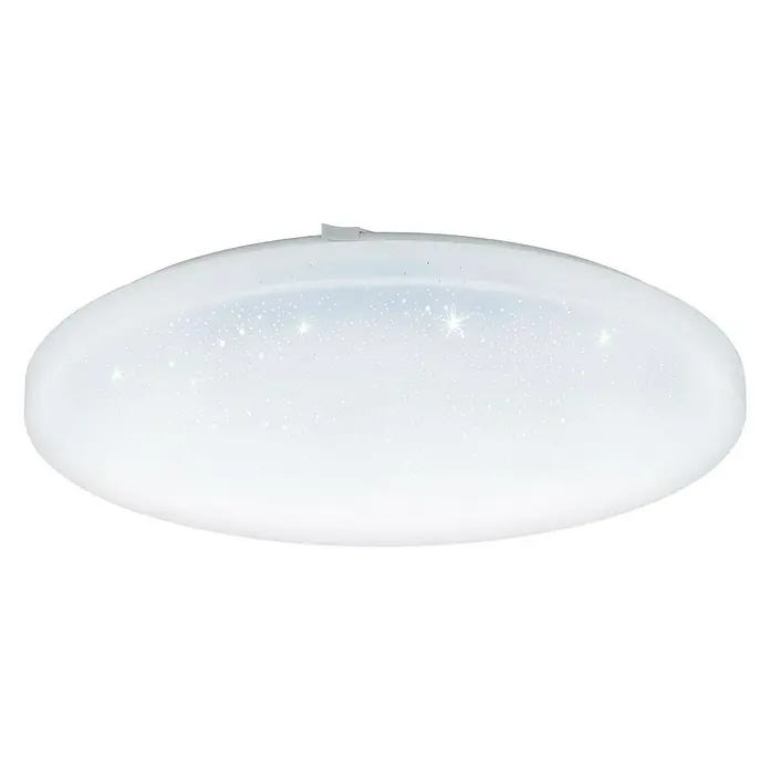 Eglo LED-Wand- & Deckenleuchte rund - 33 W, Ø x H: 430 mm x 7 cm, Weiß - Elegante weiße LED-Deckenleuchte mit Sterneneffekt. Perfekt für Wohnräume und Schlafzimmer. Stilvolle Beleuchtung für ein gemütliches Ambiente.