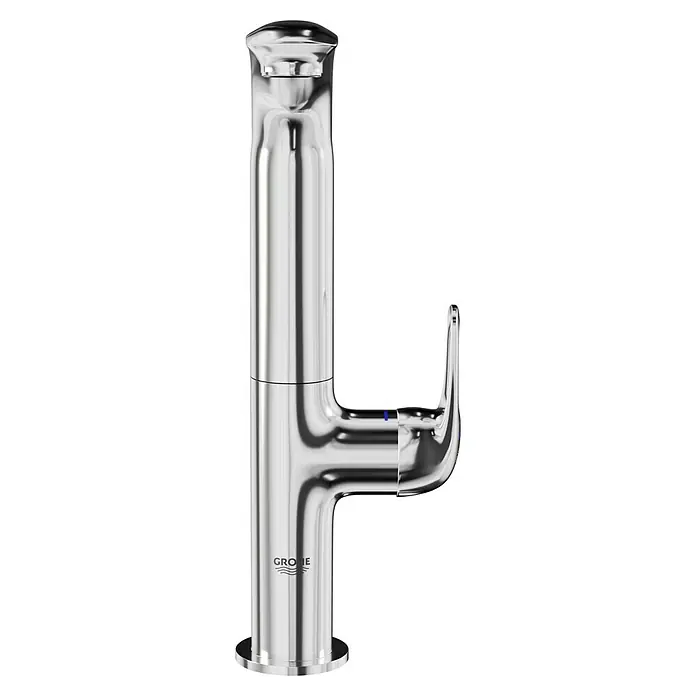 Grohe Eurostyle Waschtischarmatur L-Size - Chrom, Glänzend - Moderner, hoher Waschtischmischer der Marke Grohe in glänzendem Chrom-Finish. Elegantes Design für das moderne Badezimmer.