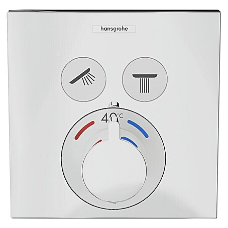 Hansgrohe UP-Thermostatarmatur ShowerSelect (Eckig, Chrom, Glänzend)