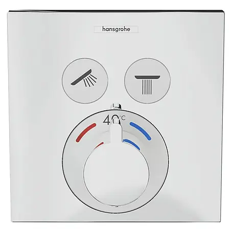 Hansgrohe  Grifería termostática empotrable ShowerSelect 2