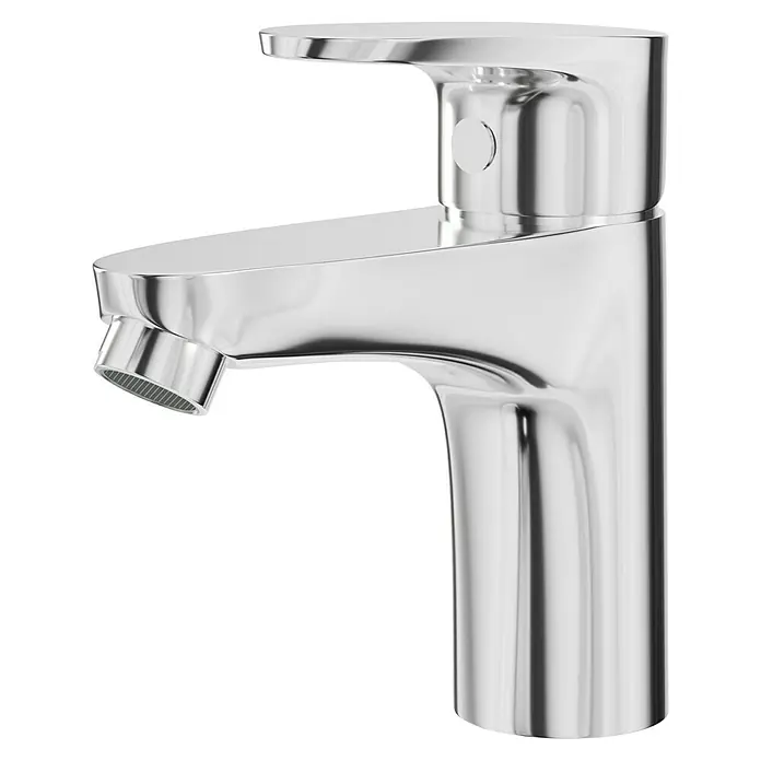 Camargue Elba Waschtischarmatur - Niederdruck, Chrom, Glänzend - Glänzender Chrom-Wasserhahn mit modernem Design, ideal für jedes Badezimmer. Robuste Bauweise für langanhaltende Nutzung.