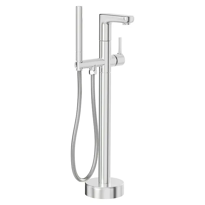 Camargue Wannenstandarmatur Madrid - Höhe: 100,2 cm, Chrom, Glänzend - Freistehende Badewannenarmatur in Chromoptik mit Handbrause und elegantem, modernem Design. Hochwertige Armatur für das Badezimmer.