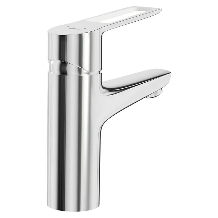 Hansgrohe Novus Loop Waschtischarmatur 100 - Chrom, Glänzend - Ein glänzender, moderner Wasserhahn mit einem schlanken Design und Chromoberfläche, der jedem Badezimmer einen Hauch von Eleganz verleiht.