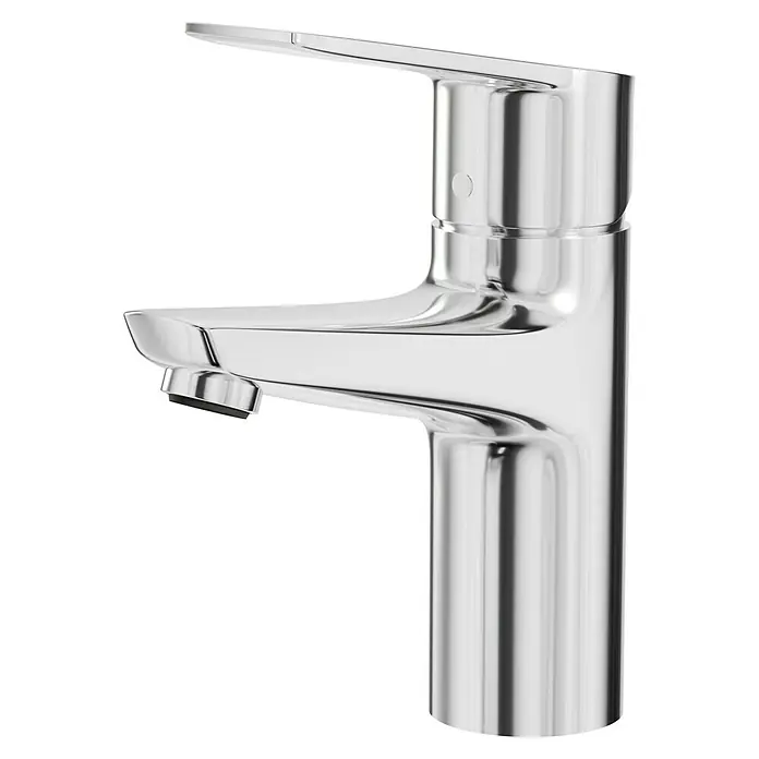 Hansgrohe Novus Loop Waschtischarmatur 100 - Chrom, Glänzend - Ein glänzender, moderner Wasserhahn aus Chrom mit klaren Linien und einem Hebel für eine einfache Bedienung.