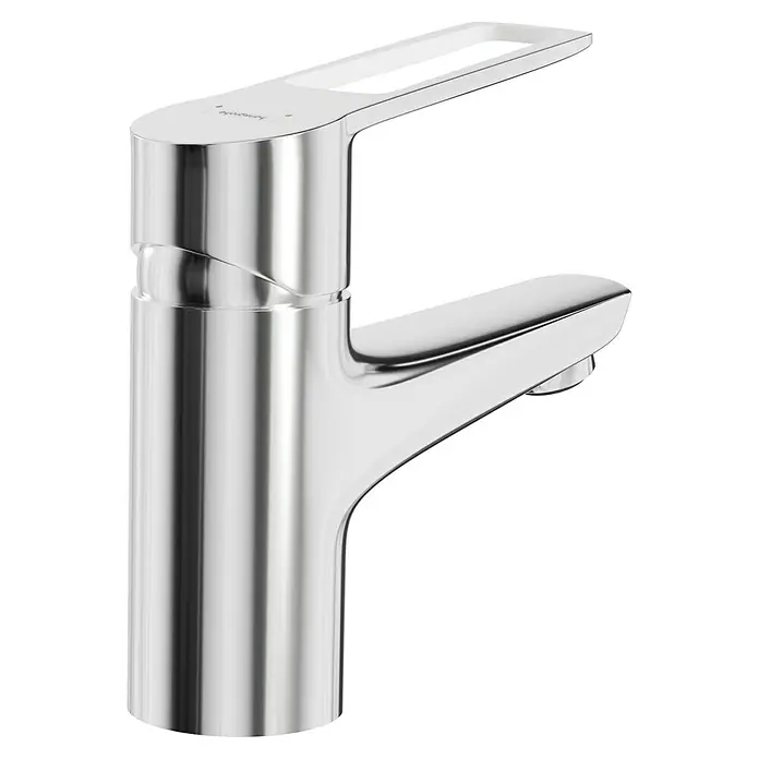 Hansgrohe Novus Loop Waschtischarmatur 70 - Chrom, Glänzend - Glänzender Hansgrohe Waschtischmischer mit klaren Linien und modernem Design für das Badezimmer. Hochwertige Verarbeitung und stilvolle Optik.
