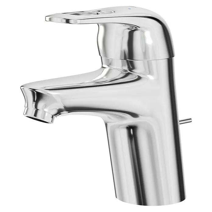 Grohe Eurostyle Waschtischarmatur S-Size - Chrom, Glänzend, Mit Zugstange - Glänzender Chrom-Wasserhahn mit modernem Design, ideal für jedes Badezimmer. Hochwertige Verarbeitung und langlebige Materialien.
