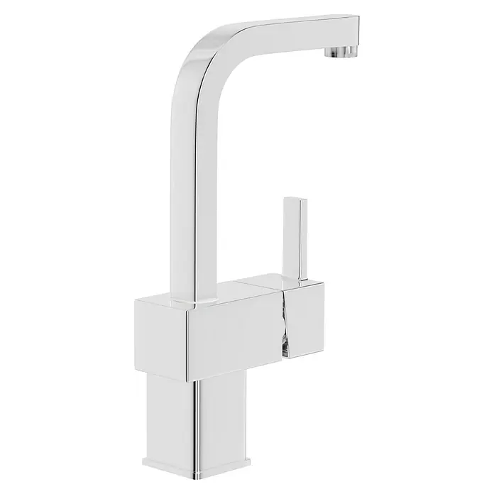 Camargue Waschtischarmatur Granada - Chrom, Glänzend - Elegante, quadratische Armatur in Chromoptik. Das schlichte Design macht diese Spültischarmatur zu einem echten Hingucker in jeder modernen Küche.