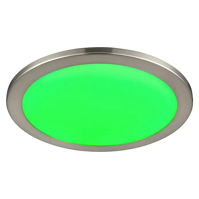 Tween Light LED-Panel Giro - 35 W, Silber, Weiß, Warmweiß, Durchmesser: 40 cm - Runde Deckenleuchte mit grüner Beleuchtung. Das Produkt ist ein modernes und energieeffizientes Beleuchtungselement für Innenräume.