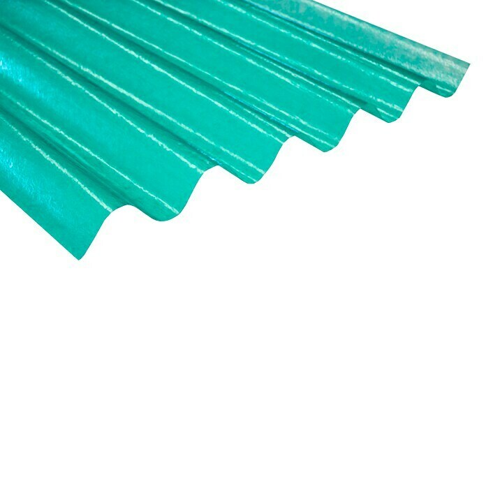 Modernizar Generosidad Mirar atrás Placa ondulada de poliéster Granonda (250 cm x 110 cm x 0,8 mm, Verde) |  BAUHAUS