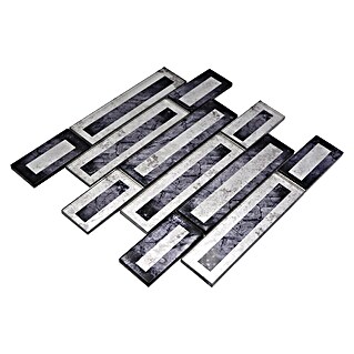 Mozaik pločica Rechteck Crystal XBH 2SW5 (30 x 30 cm, Crna, Sjaj)