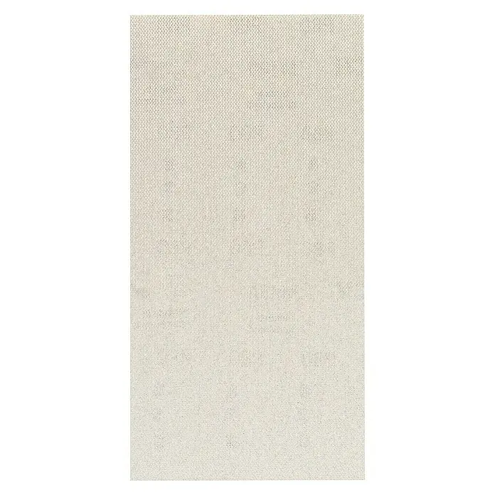 Craftomat Schleifnetz - 230 x 115 mm, Körnung: 80, 10 Stk. - Nahaufnahme eines beigefarbenen Teppichs mit feiner Textur, ideal für eine warme und einladende Atmosphäre in jedem Raum.