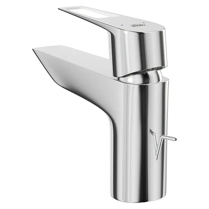Grohe Start Loop Waschtischarmatur S-Size - Chrom, Glänzend, Mit Bügelhebel - Moderne Chrom-Waschtischarmatur mit schlankem Design und Hebel zur einfachen Bedienung für stilvolle Badezimmer.