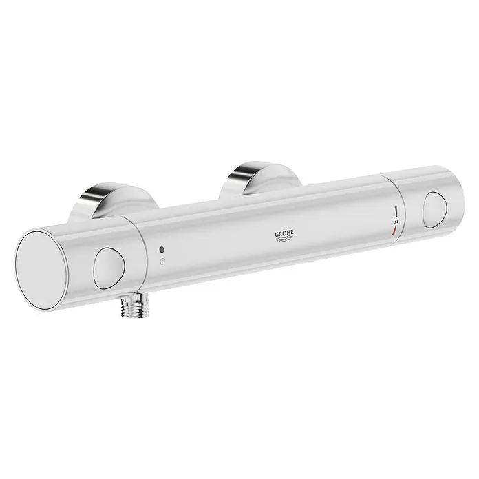 Grohe Precision Get Brausethermostat - Chrom, Glänzend - Eine thermostatische Duscharmatur von Grohe. Das chromfarbene Design ist modern und minimalistisch und bietet eine komfortable Temperaturregelung.