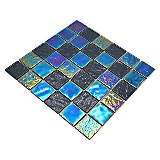 Mozaik pločica Quadrat Crystal Mix CM S365 (29,8 x 29,8 cm, Safirno plava, Sjaj)