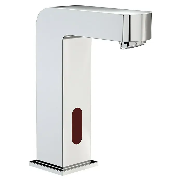 Camargue Kaltwasser-Standventil Sensor - Chrom, Glänzend - Elegante, automatische Armatur in Chrom mit Sensor für berührungslose Bedienung, ideal für moderne Badezimmer und gewerbliche Waschräume.